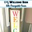 DIY Welcome Sign With Changeable Decor