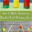 How to Make Summery Painted Fruit Drinking Jars