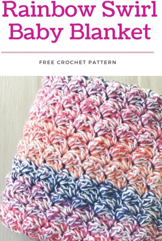 Crochet Rainbow Swirl Baby Blanket — All Craft Ideas