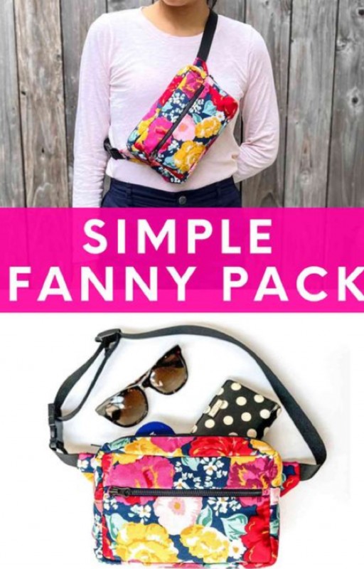 How to Make a Simple Fanny Pack (Free Sewing Pattern) — All Craft Ideas